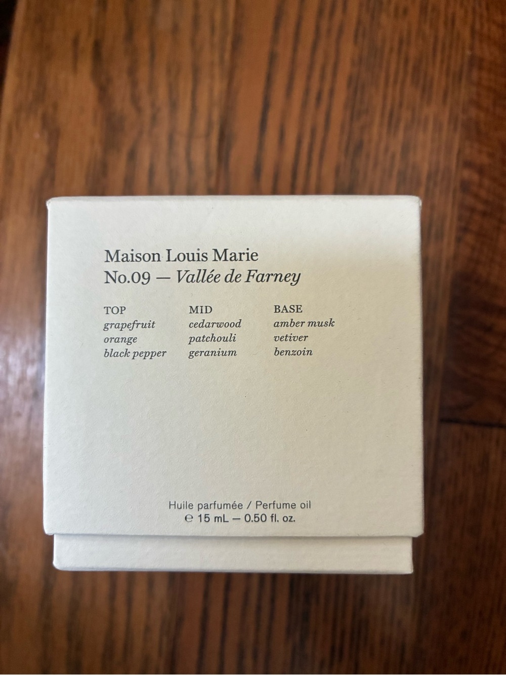 Maison Louis Marie No09 Vallee de Farney Perfume Oil Sealed 15ml